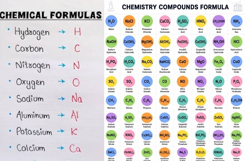 Chemistry Formulas: Complete Guide to Chemical Equations, Compounds, and Important Calculations